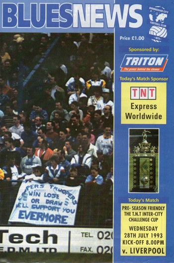 Match programme